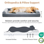 Orthopedic Washable Large Dog Bed for Senior Dog Comfy Sleep