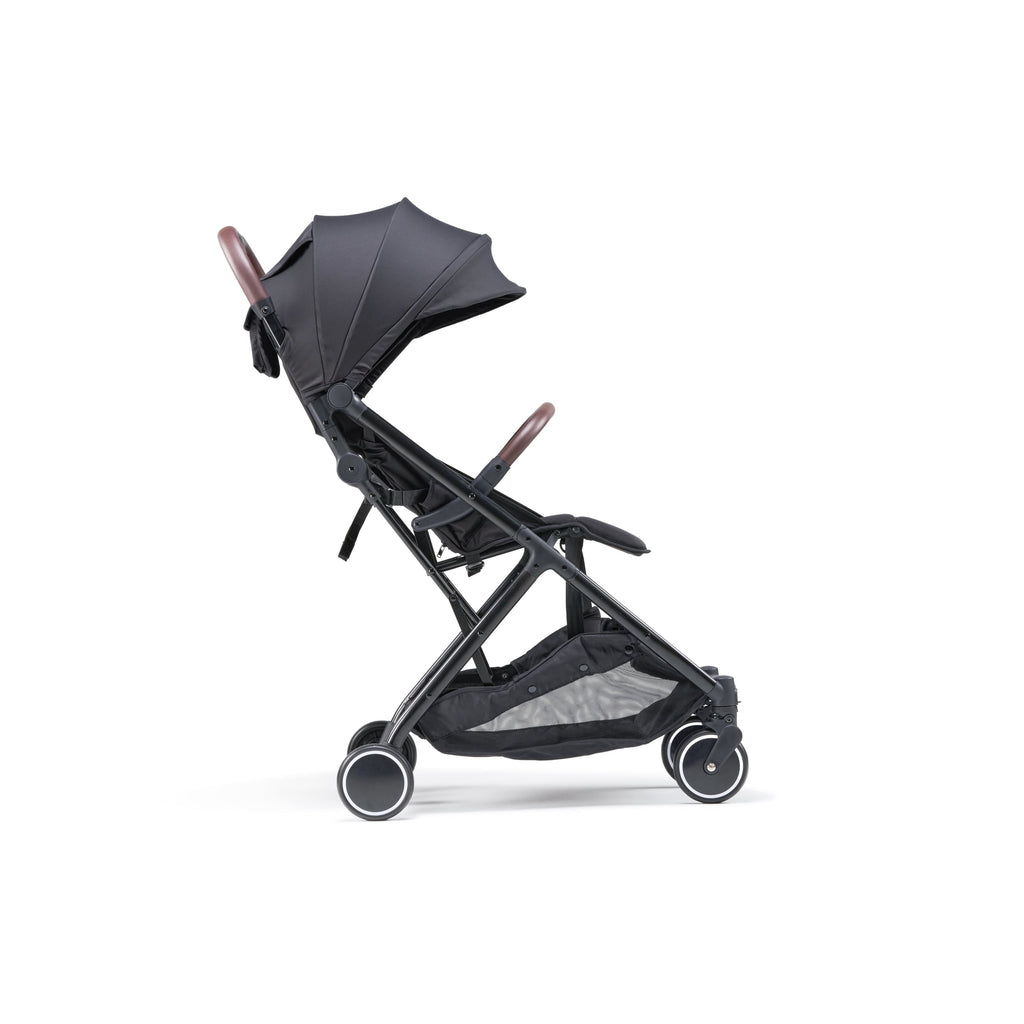 Parent's Choice Baby Stroller, One-Hand Quick Fold, Full-Reclining Backrest, Compact Lightweight Design, Black