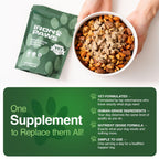 Human-Grade Superfood for Dogs, Premium Greens Powder Supplement for Dental Health, Longevity, Hip & Joint, Gut Health, Allergies, Immune Support