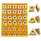 5/8" 36PCS Indexable Carbide Lathe Turning Tool Insert Holder Bit Set MTJNR1616H16 + MWLNR1616H08 + MCLNR1616H12 with CNMG 431 + WNMG 431 + TNMG 331