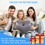 Ergo Pillow for Sleep Apnea, Neck Pain, and Snoring Relief | Cervical Neck Pillow for Neck Pain Relief & Side Sleeper | Orthopedic Memory Foam with