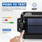 ATEM POWER Trailer Brake Controller Kit with Switch 12V 3AH LifePO4 Lithium Battery Trailer Breakaway Kit Brake Controller Bulit-in Solar Panel LED