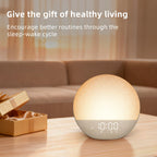 Odokee Sunrise Alarm Clock White Noise Machine: Natural Wake Up Light