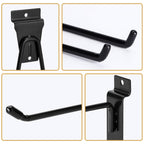 Heavy-Duty Slatwall Baskets and Hooks - Slatwall Accessories for Standard Slatwall Panels | Ideal for Organizing Garages and Workshops