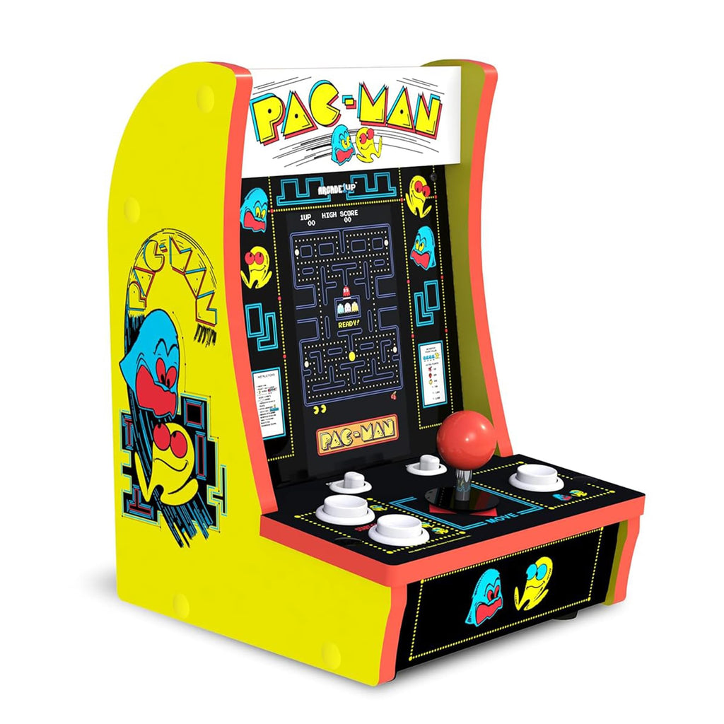 Arcade1Up Pac-Man Countercade Countertop Arcade Machine, 3 Retro Games ...