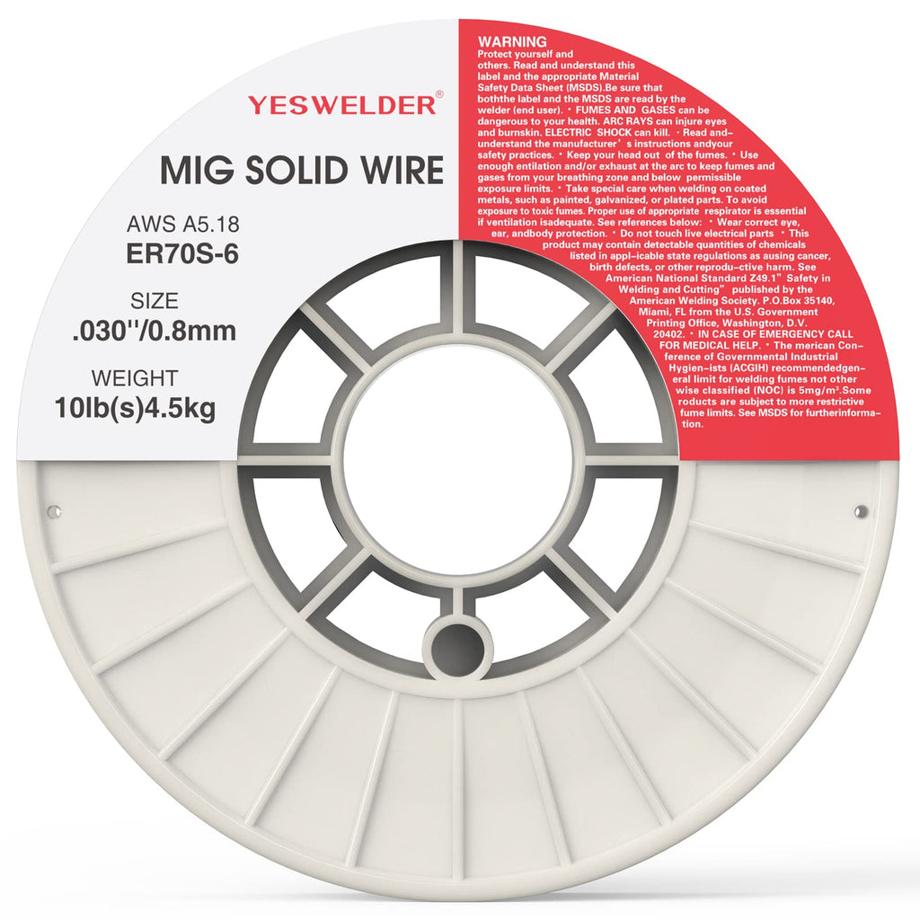 YESWELDER MIG Welding Wire, ER70S-6 Solid Carbon Steel
