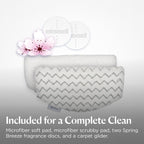 BISSELL Steam Mop 1940A PowerFresh Floor Steam Cleaner for Hard Wood & Tile with Natural Sanitization, Easy Scrubber, Variable Steam, 12” Cleaning