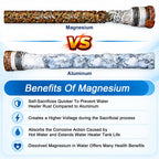 32" Magnesium Anode Rod for Hot Water Heater, 3/4" NPT