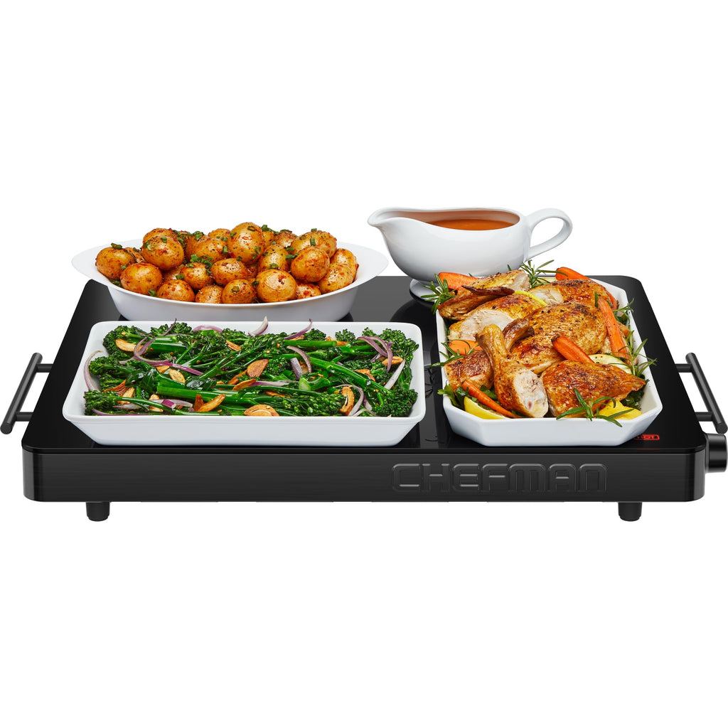 Chefman Electric Warming Tray with Adjustable Temperature Control, Perfect For Buffets, Restaurants, Parties, Events, and Home Dinners, Large 21” x