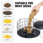 Veehoo Squirrel Proof Bird Feeders for Outdoors Hanging, Extra Wide 11.8"