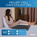 Kolbs Leg Elevation Pillow for After Surgery | Flat Top Bed Wedge Bolster Pillow for Legs | Foot, Knee, Ankle Elevation Post Surgery (Flat Top 7"