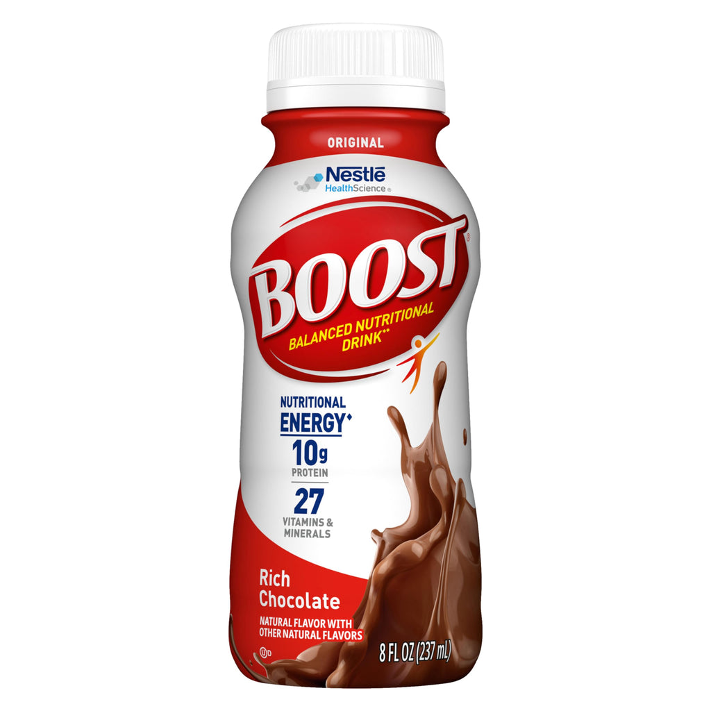 BOOST Original Nutritional Shake, Ready to Drink, Rich Chocolate, 24 Pack