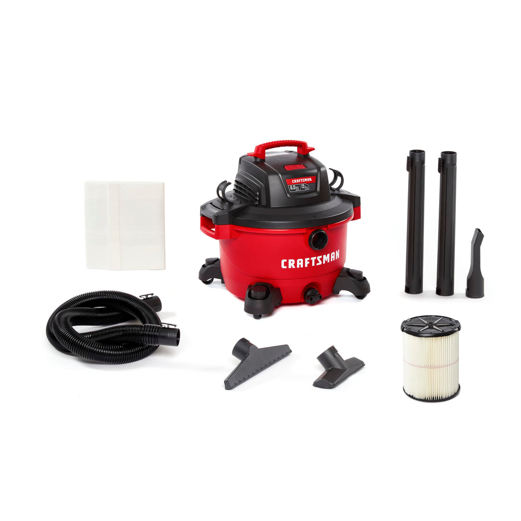 CRAFTSMAN CMXEVBE17594 12 Gallon 6.0 Peak HP Wet Dry Shop Vacuum