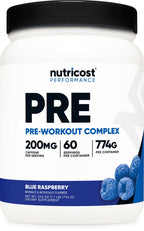 Nutricost Pre-Workout Complex Powder (Blue Raspberry) 60 Servings