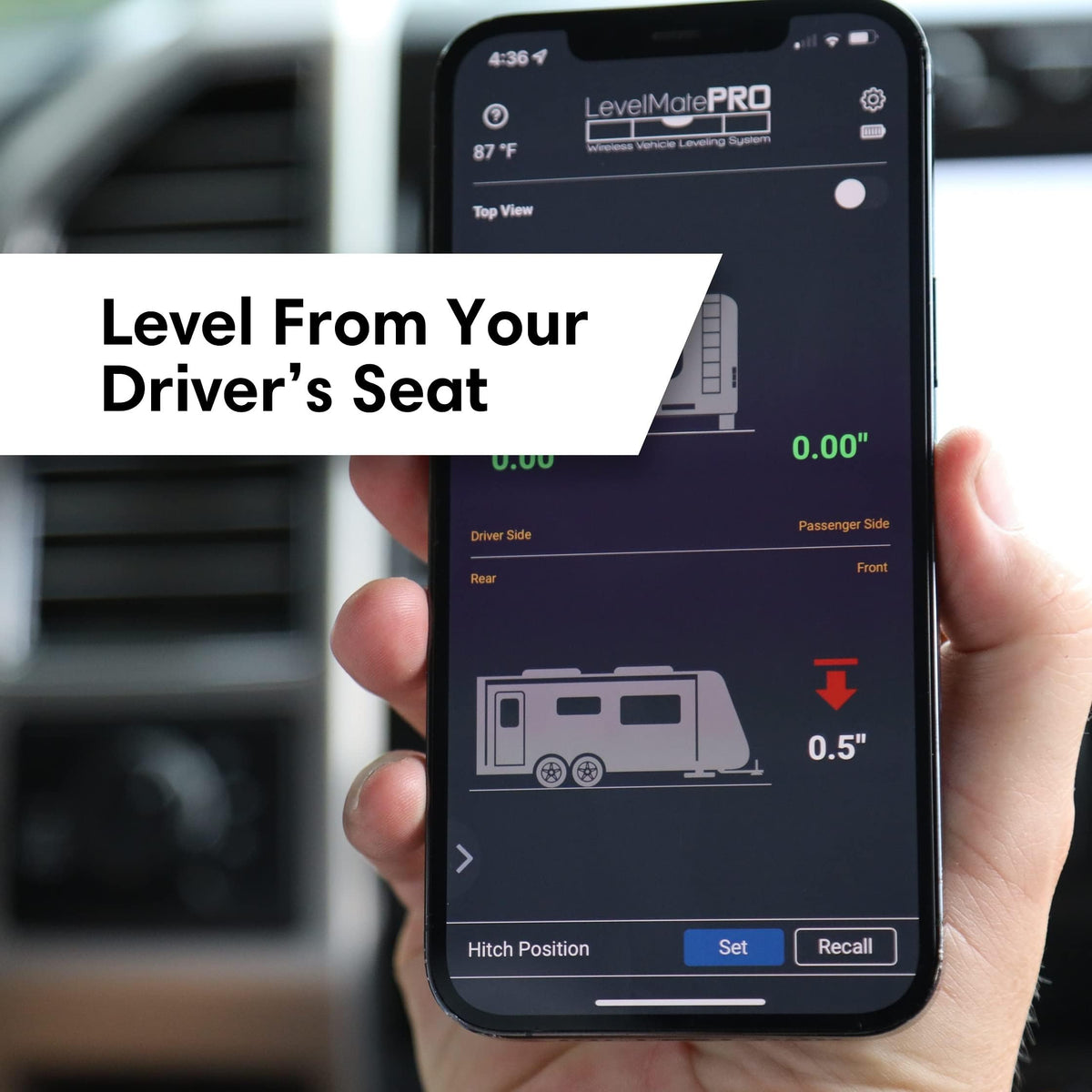 LevelMatePRO Wireless RV Leveling System, Bluetooth Leveler for Campers, Must-Have Accessory for Travel Trailers, Effortless Setup for Phones with App