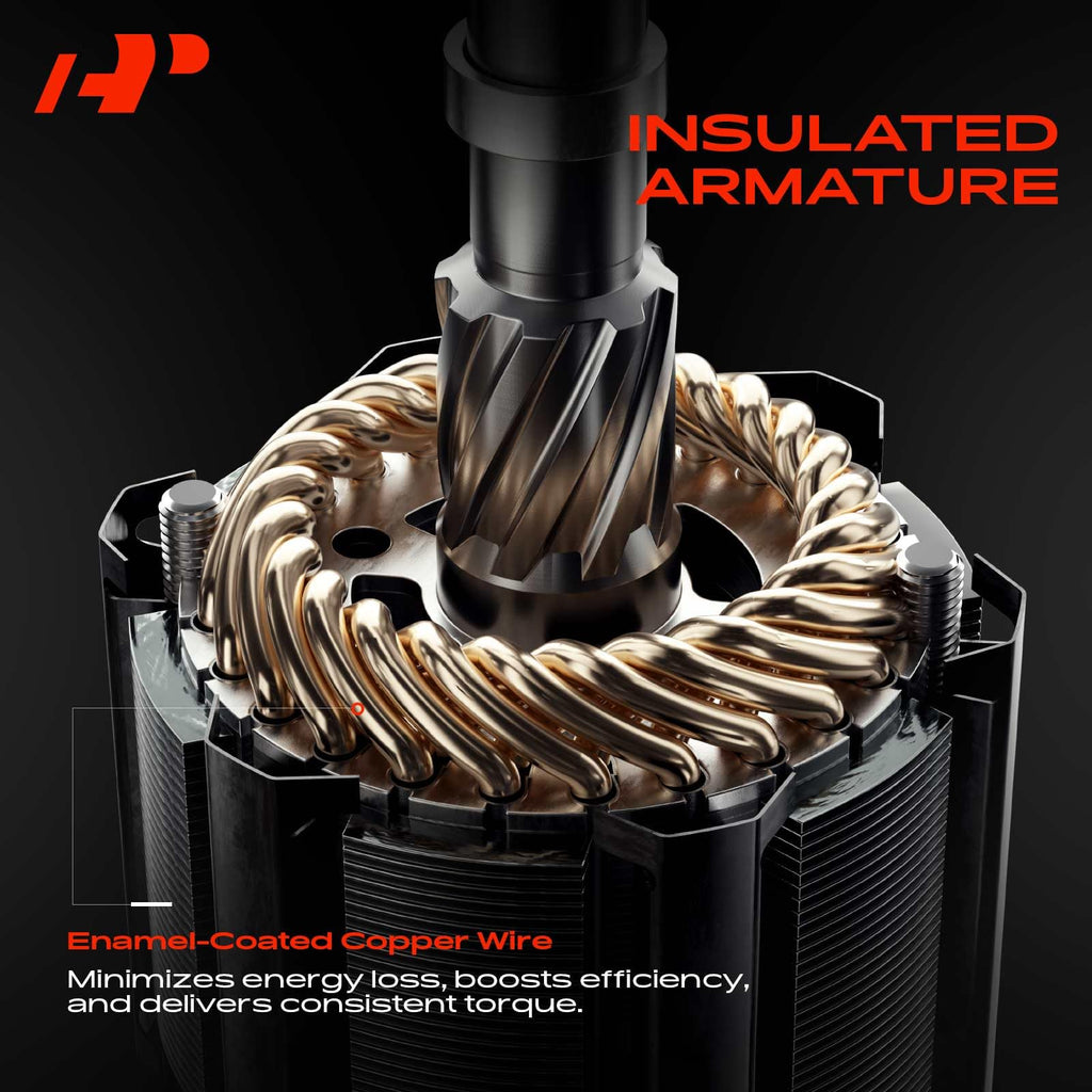 A-Premium Starter Motor, 12V 1.1KW 9 Teeth Clockwise