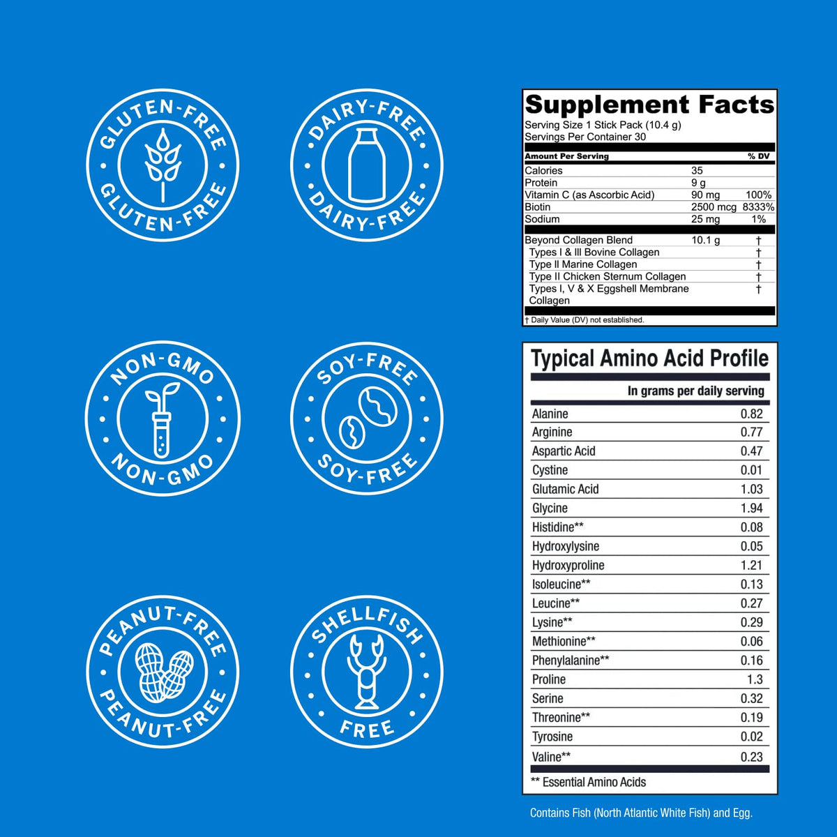 Live Conscious Beyond Collagen Peptides Powder Unflavored Packets - Hydrolyzed Collagen Powder - Hair Skin Nail & Joint Support - Multi Type Collagen