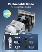 oneisall Dog Clippers for Grooming Thick Heavy Coats