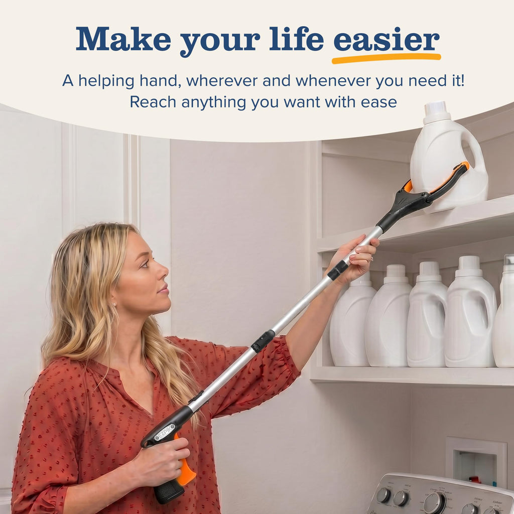 EZPIK Pro 43" Foldable Grabber Reacher Tool for Seniors - Grabbers for Elderly Reaching Tool Heavy Duty Pickup Trash Picker Upper Equipment - Claw