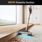 Cordless Vacuum Cleaner, 10-in-1 Lightweight Stick Vacuum with 45mins Runtime, Powerful Suction, LED Touch Screen, Rechargeable Vacuum Cleaners for