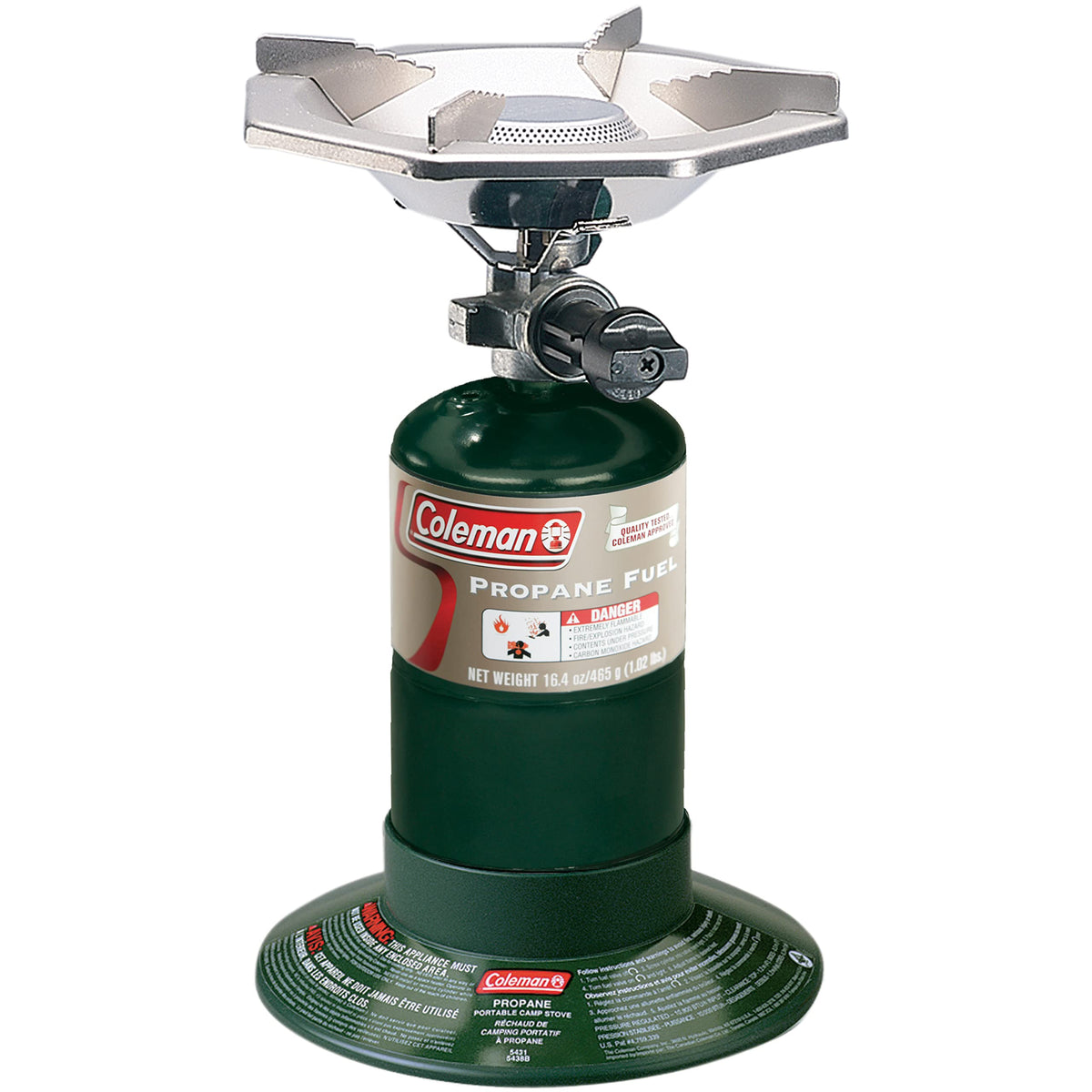 Coleman Bottletop Propane Stove, 7,650 BTU Camping Cooker