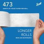 Scott Professional Standard Roll Toilet Paper, Bulk, 80 Rolls (13217)