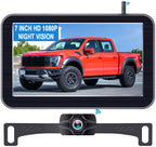 HD 1080P 7 Inch Wireless Backup Camera for Truck: 15-Min Easy to Install