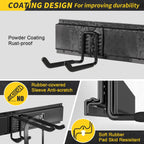 48" Garage Tool Organizer Wall Mount, 440lbs Garden Garage Storage Garage Organization with Adjustable Heavy Duty Hanging Hooks, Yard Rack Hanger