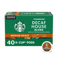 Starbucks K-Cup Coffee Pods, Decaf House Blend Medium Roast, 40 Count