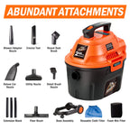 Armor All AA255W 2.5 Gal 2 Peak HP Wet/Dry Utility Vac Orange/Black