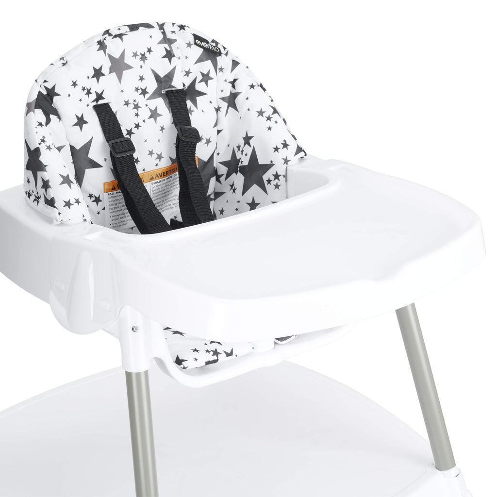 Evenflo Eat and Grow 4-in-1 Convertible High Chair (Pop Star White)