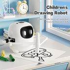 RIVGOT Drawing Robot for Kids with 150 Cards, Voice Interactive Educational Drawing Machine, Montessori Painting Learning Toys for 3 4 5 6 7 8 Year