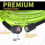 Flexzilla Pressure Washer Replacement Hose, 1/4 in. x 50 ft., 3100 PSI, M22 Fittings, No-Kink, Lightweight, ZillaGreen