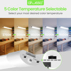 ALUSSO® LED Shop Lights 4FT for Garage, 4800LM Adjustable 20W/30W/40W, 5CCT 2700K 3000K 4000K 5000K 6500K, 120V, Warm to Cool Daylight Linkable Shop