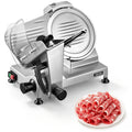 VEVOR Commercial Meat Slicer, 10 inch Electric Food Slicer, 240W Frozen Meat Deli Slicer, Premium Chromium-plated Steel Blade Semi-Auto Meat Slicer