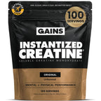 Gains in Bulk Instantized Creatine Monohydrate, Unflavored, 100 Servings