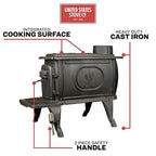 Logwood Cast Iron Wood Stove, 900 Sq. Ft., EPA Exempt - 1269E