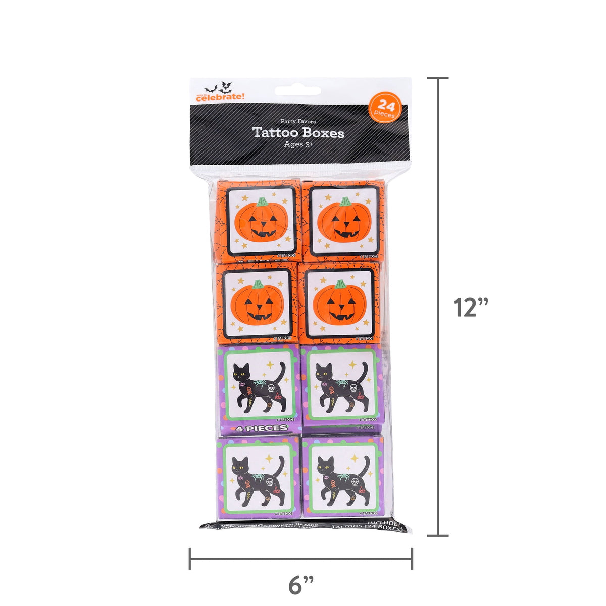 Tattoo Boxes Party Favors, 24 Pieces, Halloween by Way To Celebrate