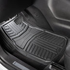 Armor All All-Season Full Coverage Floor Mats for Cars, Trucks, and SUVs, Black, 3-Piece