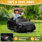 UBesGoo 12V Licensed Mercedes-Benz Electric Ride On Cars Toys for Kids, Power Wheels with Parent Remote Control, Black