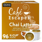 Cafe Escapes Chai Latte K-Cup Pods, 96 Count - Keurig Compatible
