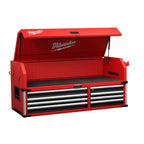Milwaukee High Capacity 56 in 18-Drawer Steel Tool Chest And Cabinet Combo - Red And Black