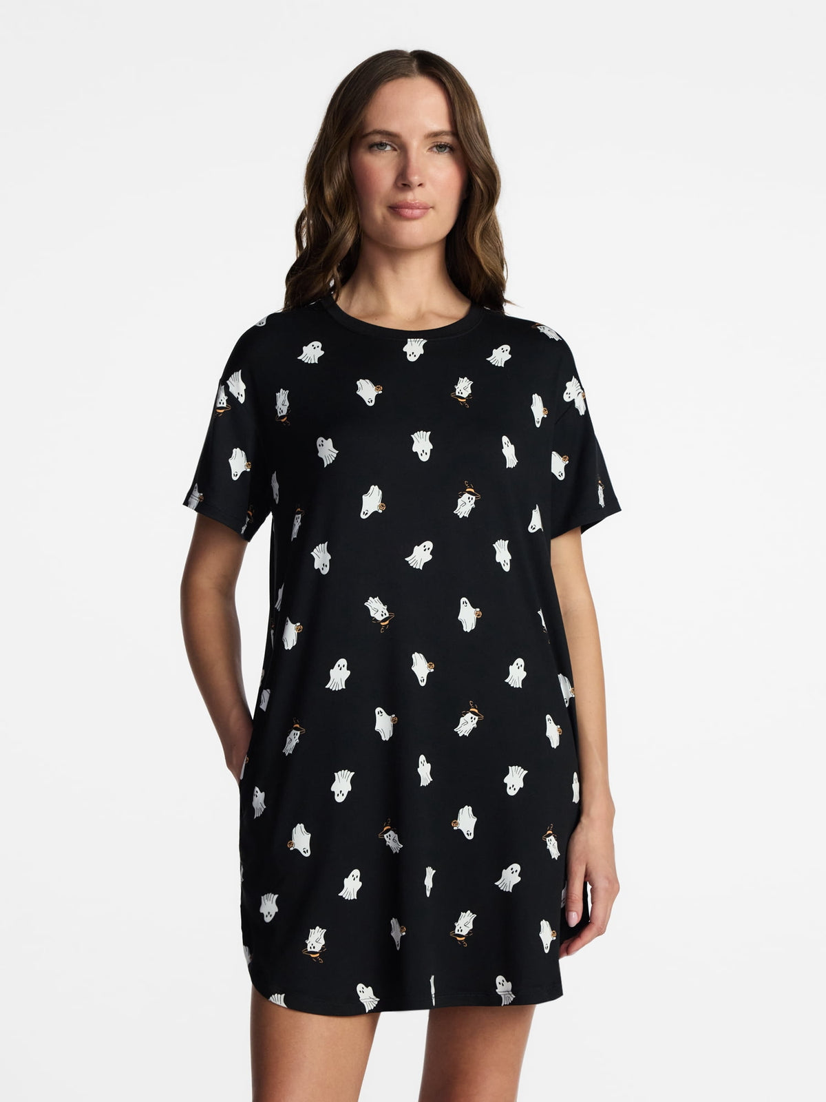 Halloween Women's Sleepshirt Top and Socks Set from Way to Celebrate, 2-Piece