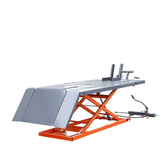 TMG Industrial 1500-lb Portable Motorcycle/ATV Scissor Lift, 48'' Work Platform - TMG-1500PML