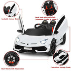 Licensed Lamborghini SVJ Kids Ride-On Car, 12V Battery Powered - Red, White, Black, Green Or Pink