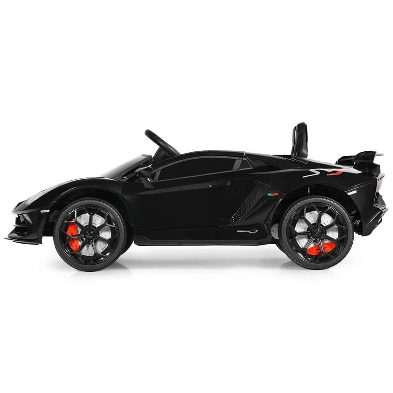 Licensed Lamborghini SVJ Kids Ride-On Car, 12V Battery Powered - Red, White, Black, Green Or Pink