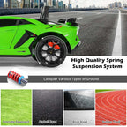 Licensed Lamborghini SVJ Kids Ride-On Car, 12V Battery Powered - Red, White, Black, Green Or Pink