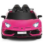 Licensed Lamborghini SVJ Kids Ride-On Car, 12V Battery Powered - Red, White, Black, Green Or Pink