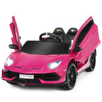 Licensed Lamborghini SVJ Kids Ride-On Car, 12V Battery Powered - Red, White, Black, Green Or Pink