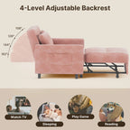 3-in-1 Adjustable Pull-Out Sleeper Sofa Bed With 330 Pounds Capacity